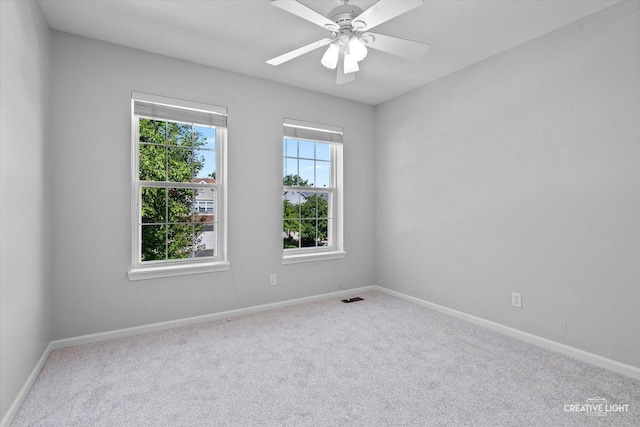 39W183 E Burnham Ln, Geneva, IL 60134 - carpeted spare room featuring baseboards and a ceiling fan