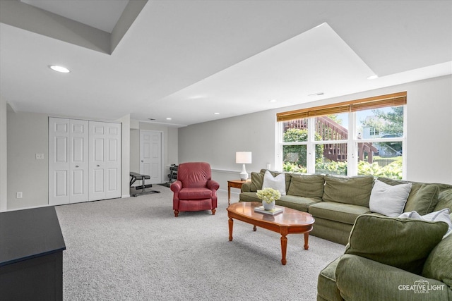 39W183 E Burnham Ln, Geneva, IL 60134 - living area featuring recessed lighting and carpet floors