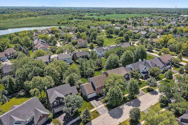 39W183 E Burnham Ln, Geneva, IL 60134 - aerial perspective of suburban area with a large body of water