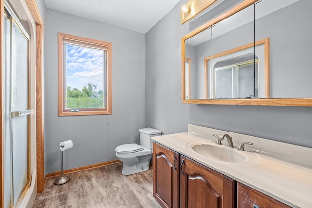 35W186 Duchesne Dr, Dundee, IL 60118 - full bathroom featuring wood finished floors, vanity, and a stall shower