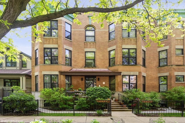 4507 N Paulina St Unit 2S, Chicago, IL 60640 - view of front of property with brick siding