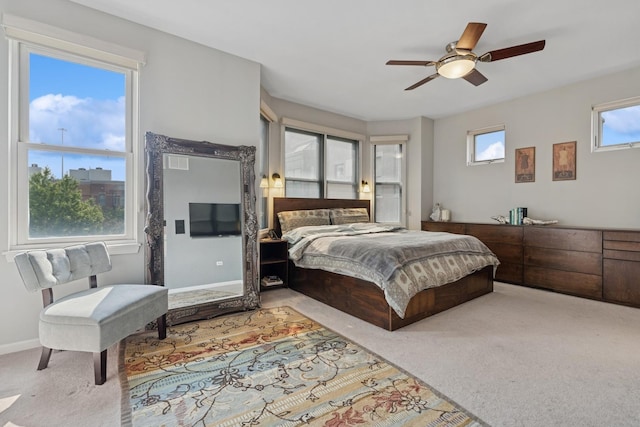 743 W 15th St, Chicago, IL 60607 - bedroom featuring carpet flooring and ceiling fan