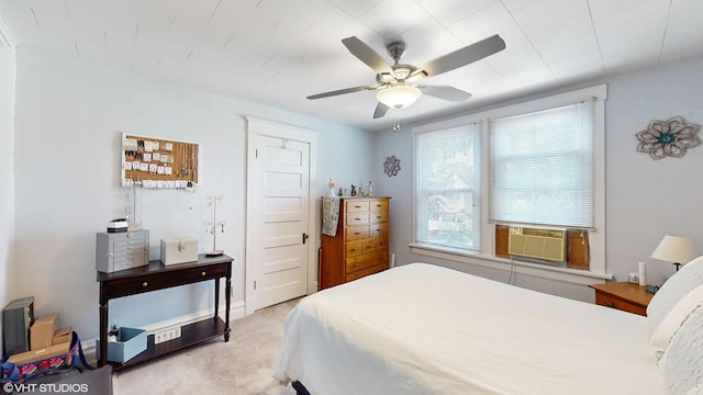 442 Hannah Ave, Forest Park, IL 60130 - bedroom with cooling unit, carpet floors, and ceiling fan