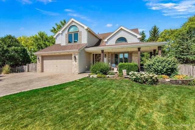 746 Parker Ct, Geneva, IL 60134 - traditional home with a garage, brick siding, and driveway