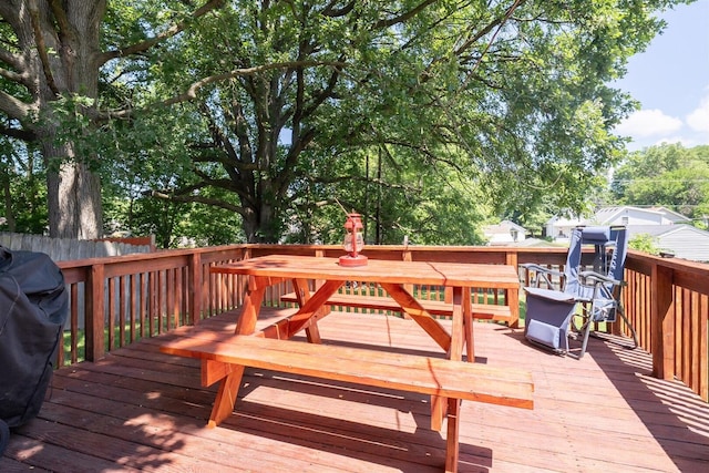 712 Fremont St, Bloomington, IL 61701 - deck with area for grilling