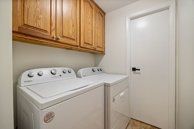 808 S Cedarcrest Dr, Schaumburg, IL 60193 - laundry room featuring washer and clothes dryer and cabinet space
