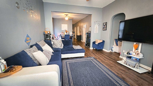 7250 S Morgan St, Chicago, IL 60621 - living area with wood finished floors and a ceiling fan