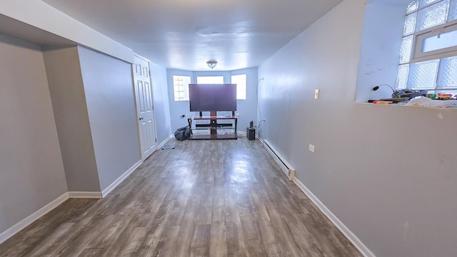 7250 S Morgan St, Chicago, IL 60621 - hallway with baseboard heating and wood finished floors