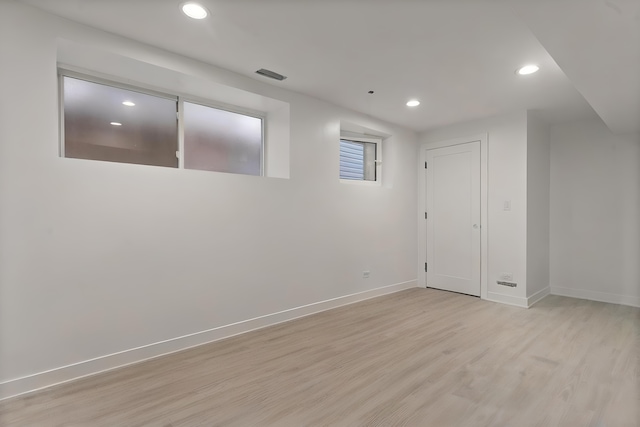 4424 S University Ave, Chicago, IL 60653 - basement with light wood-type flooring and recessed lighting