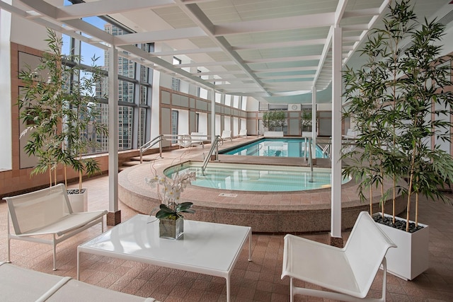 161 E Chicago Ave Unit 31F, Chicago, IL 60611 - indoor pool featuring an in-ground hot tub