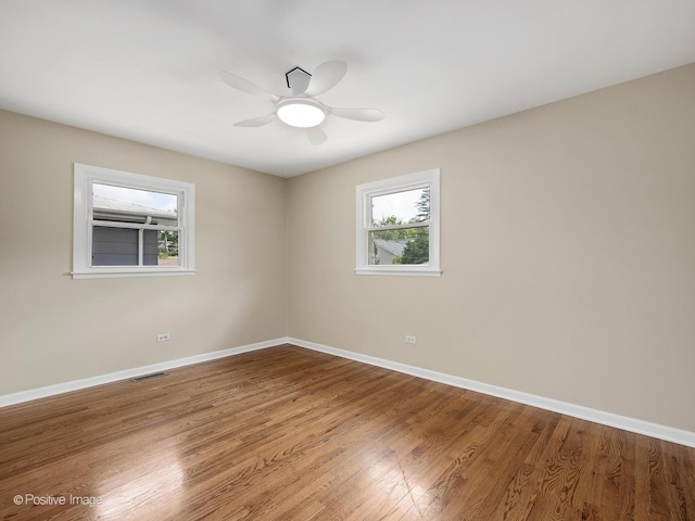 5895 Virginia Ave, Clarendon Hills, IL 60514 - unfurnished room featuring wood finished floors and ceiling fan