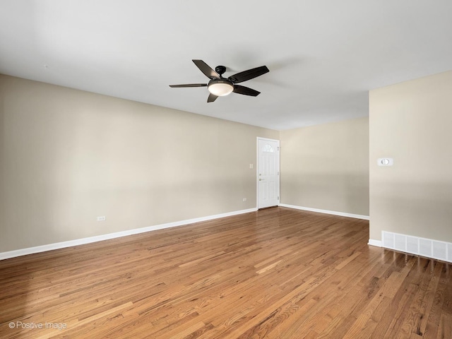 5895 Virginia Ave, Clarendon Hills, IL 60514 - spare room with ceiling fan and wood finished floors