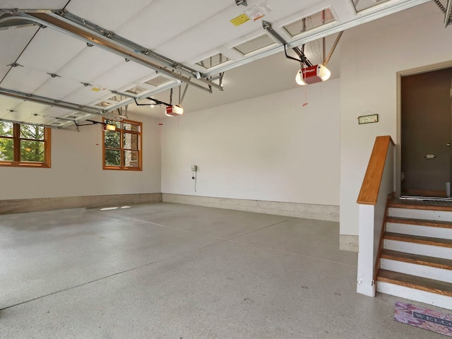 9804 Palmer Dr, Lakewood, IL 60014 - garage featuring a garage door opener