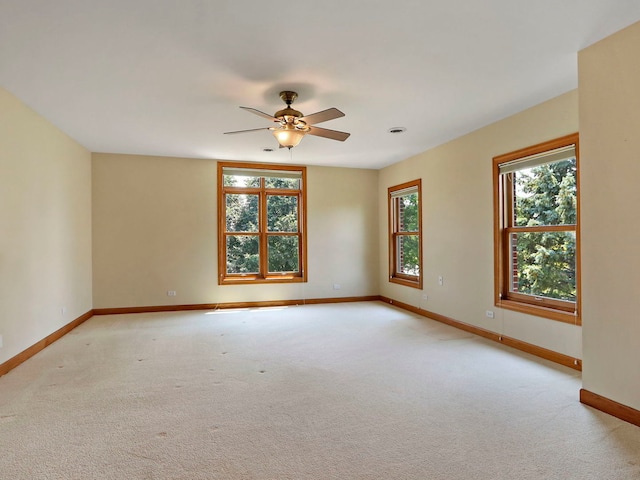 9804 Palmer Dr, Lakewood, IL 60014 - unfurnished room featuring light colored carpet and a ceiling fan