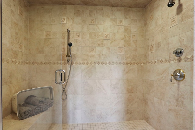 9804 Palmer Dr, Lakewood, IL 60014 - bathroom with a tile shower
