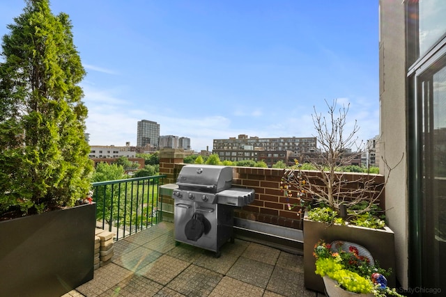 849 W Monroe St Unit Ph5, Chicago, IL 60607 - patio / terrace with a grill and a view of city