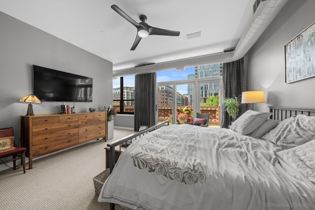849 W Monroe St Unit Ph5, Chicago, IL 60607 - bedroom featuring carpet and ceiling fan