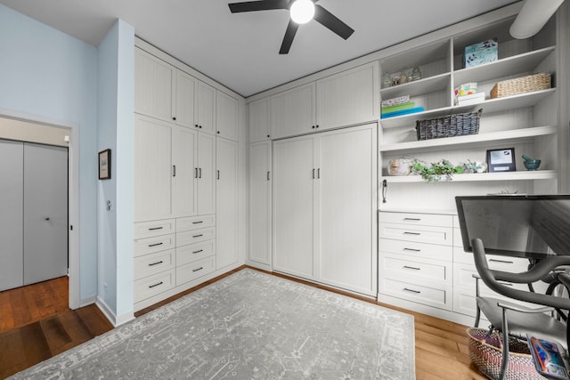 849 W Monroe St Unit Ph5, Chicago, IL 60607 - unfurnished office featuring light wood-style floors and a ceiling fan