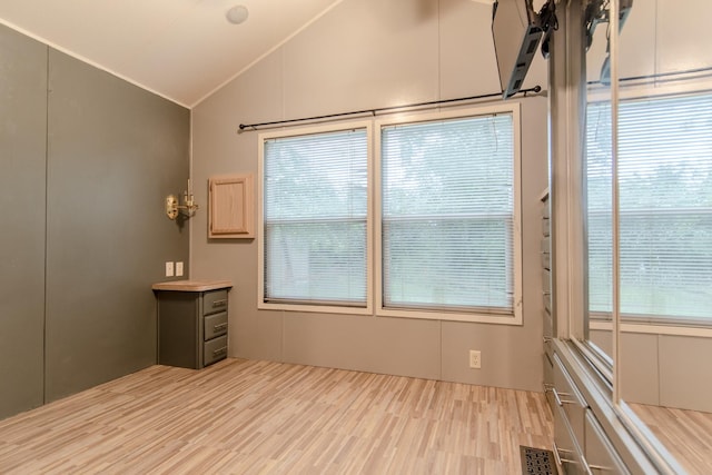 59 Fossil Ridge Ct, Wilmington, IL 60481 - unfurnished room with lofted ceiling and wood finished floors