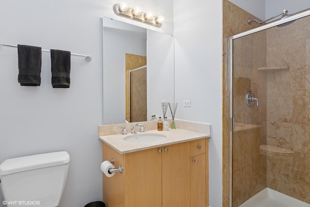 1931 N Campbell Ave Unit 2S, Chicago, IL 60647 - bathroom featuring vanity and a stall shower