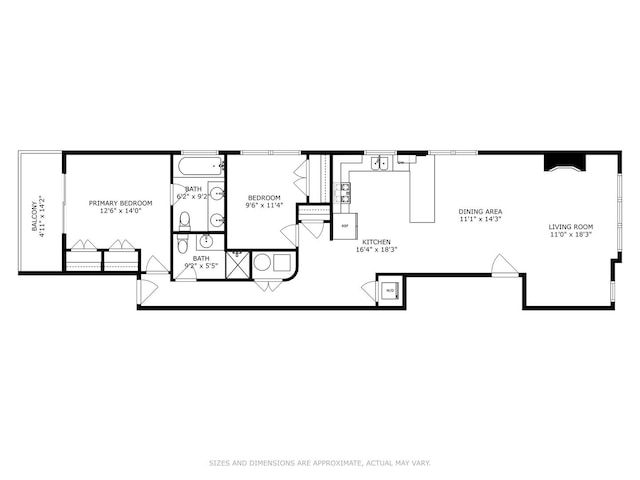 1931 N Campbell Ave Unit 2S, Chicago, IL 60647 - view of floor plan / room layout