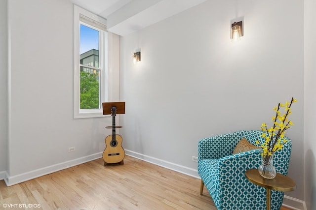 1931 N Campbell Ave Unit 2S, Chicago, IL 60647 - sitting room featuring wood finished floors and baseboards