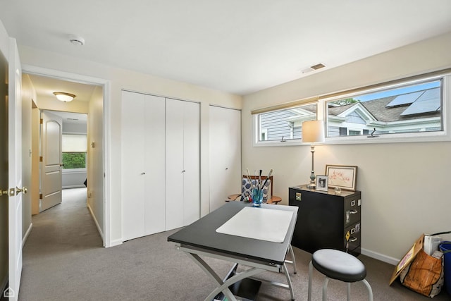 2907 Orchard Ave, Wilmette, IL 60091 - carpeted home office with baseboards