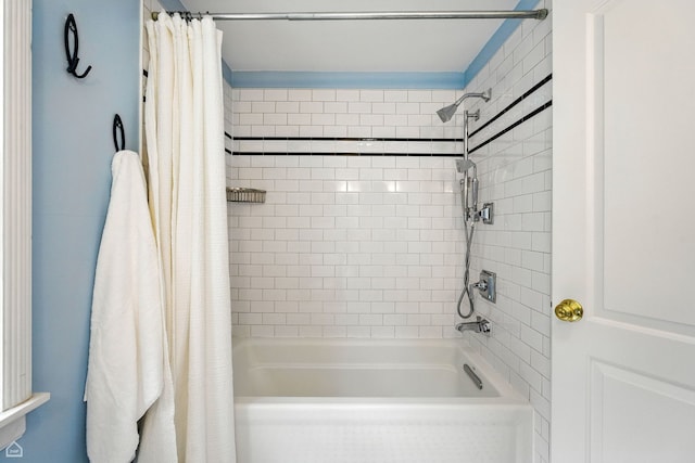 2907 Orchard Ave, Wilmette, IL 60091 - bathroom with shower / tub combo with curtain