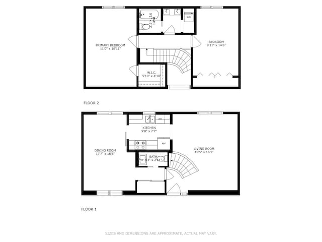 840 Forest Ave Unit C, Evanston, IL 60202 - view of floor plan / room layout