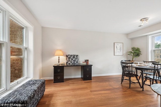 840 Forest Ave Unit C, Evanston, IL 60202 - dining space featuring wood finished floors and baseboards