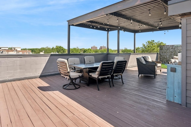 4115 N Lincoln Ave Unit 4N, Chicago, IL 60618 - deck featuring outdoor dining space