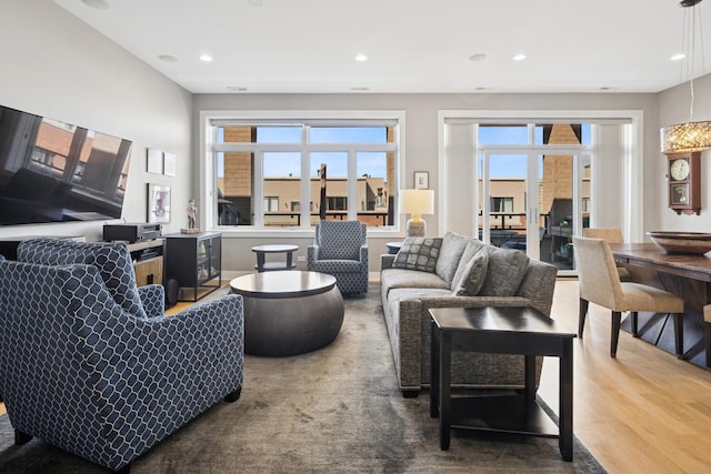 4115 N Lincoln Ave Unit 4N, Chicago, IL 60618 - living area with recessed lighting and wood finished floors
