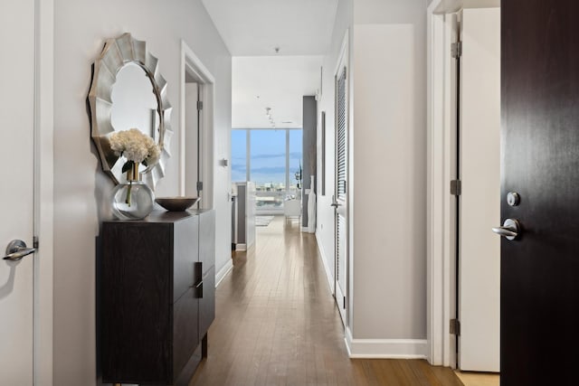500 W Superior St Unit 1504, Chicago, IL 60654 - corridor featuring hardwood / wood-style flooring