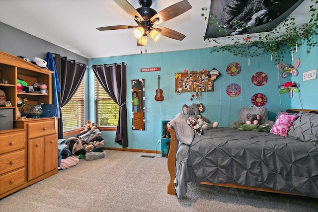 244 Prescott Ave, Elgin, IL 60124 - bedroom with carpet and a ceiling fan