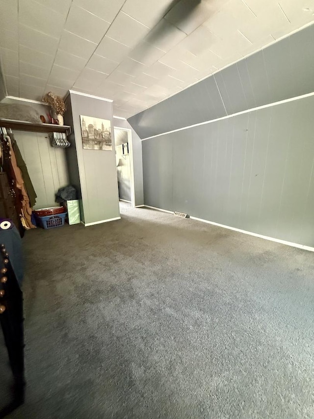 106 E Poplar St, Normal, IL 61761 - bonus room featuring carpet and vaulted ceiling