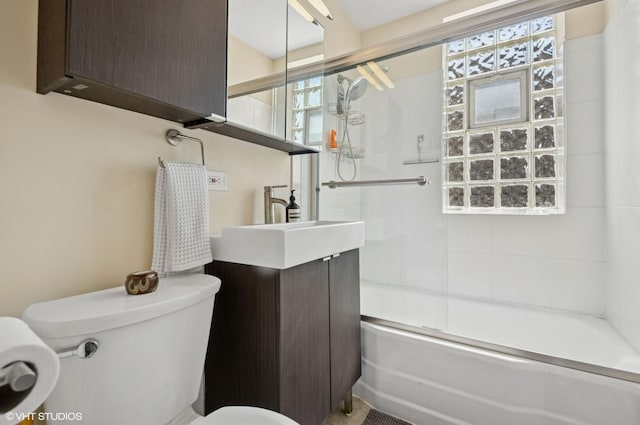 2427 W Farragut Ave Unit 1A, Chicago, IL 60625 - bathroom with vanity and shower / bath combination with glass door