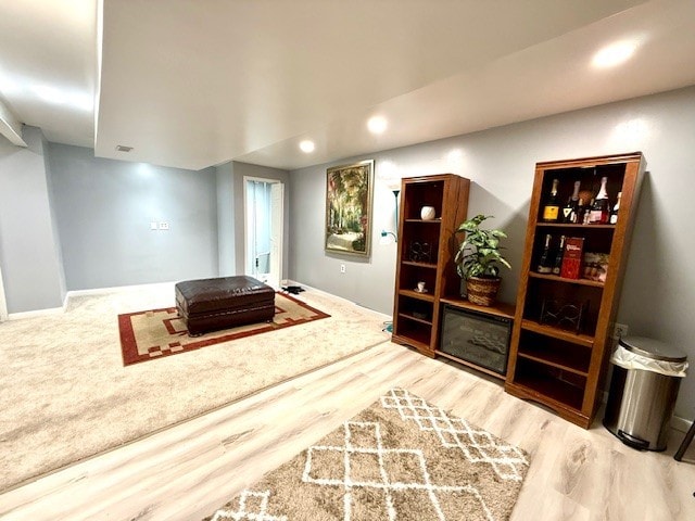 5302 Foxwood Ct, Plainfield, IL 60586 - living area with wood finished floors and recessed lighting