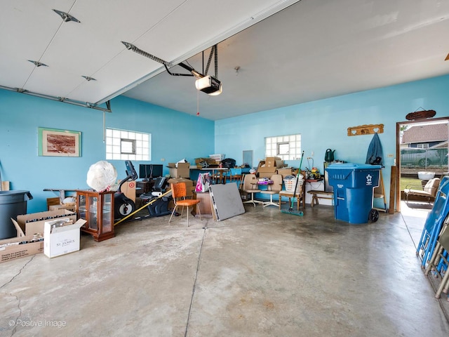 628 W 15th St, Chicago Heights, IL 60411 - garage featuring a garage door opener