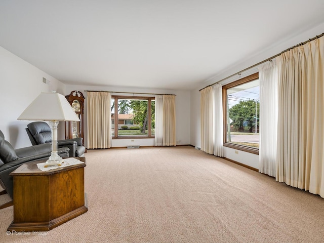 628 W 15th St, Chicago Heights, IL 60411 - living area with light colored carpet and baseboards