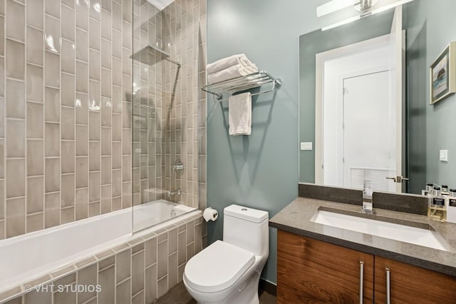 2125 N Mozart St Unit 3, Chicago, IL 60647 - bathroom with vanity and tiled shower / bath combo