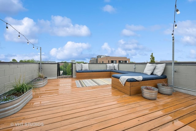 2125 N Mozart St Unit 3, Chicago, IL 60647 - view of wooden terrace