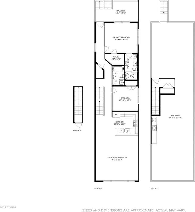 2125 N Mozart St Unit 3, Chicago, IL 60647 - view of room layout