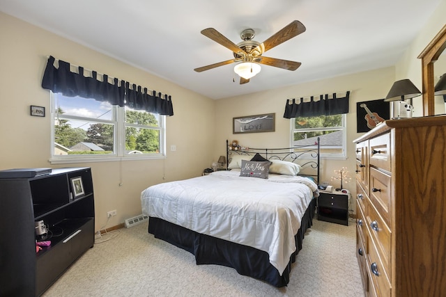 2N477 Bernice Ave, Glen Ellyn, IL 60137 - bedroom with light colored carpet and ceiling fan