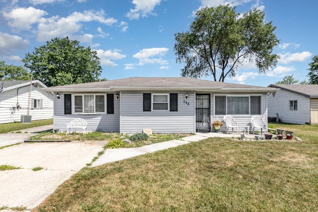 456 W Stanton Ln, Crete, IL 60417 - view of front facade with a front yard
