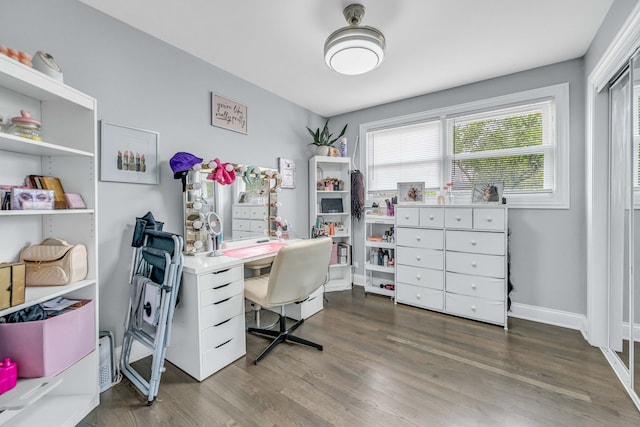 9113 Sycamore Dr, Hickory Hills, IL 60457 - office area with plenty of natural light and wood finished floors