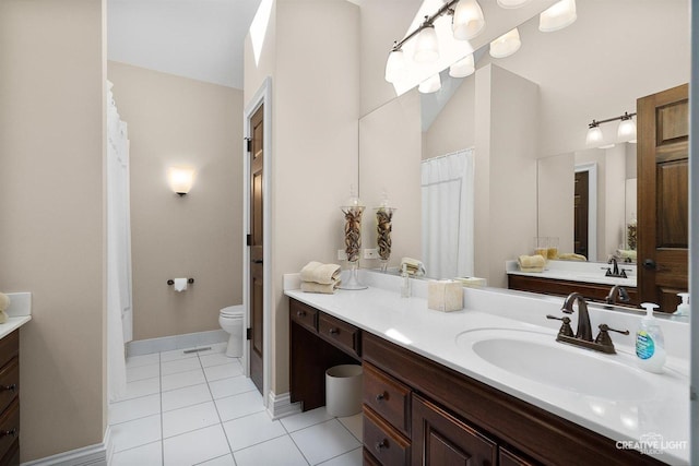 1105 Thoroughbred Cir, Saint Charles, IL 60174 - full bathroom with vanity and tile patterned floors