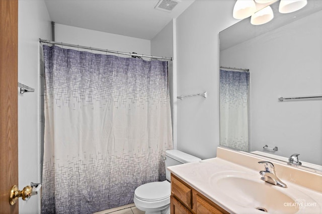 220 Braemar Gln, Bolingbrook, IL 60440 - full bathroom with vanity, curtained shower, and tile patterned floors