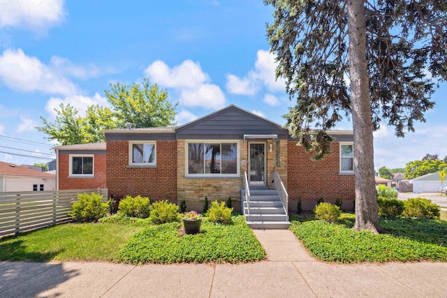 6037 N Nagle Ave, Chicago, IL 60646 - view of front facade with brick siding