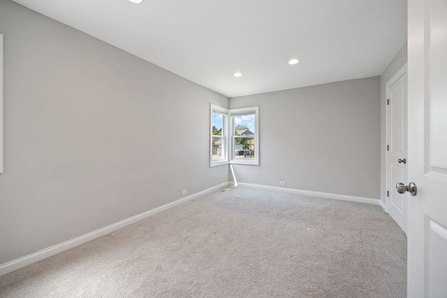 6037 N Nagle Ave, Chicago, IL 60646 - empty room featuring carpet flooring and recessed lighting