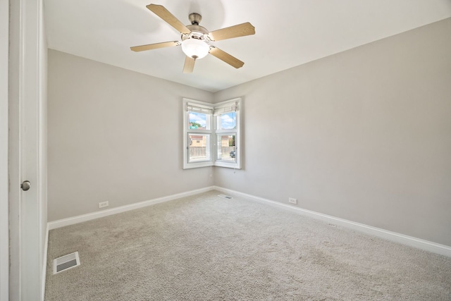 6037 N Nagle Ave, Chicago, IL 60646 - spare room with carpet and a ceiling fan
